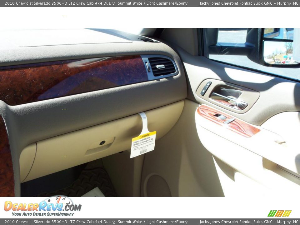 2010 Chevrolet Silverado 3500HD LTZ Crew Cab 4x4 Dually Summit White / Light Cashmere/Ebony Photo #15