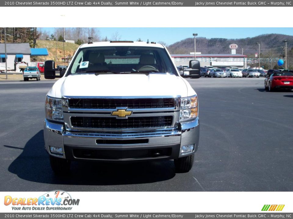 2010 Chevrolet Silverado 3500HD LTZ Crew Cab 4x4 Dually Summit White / Light Cashmere/Ebony Photo #17