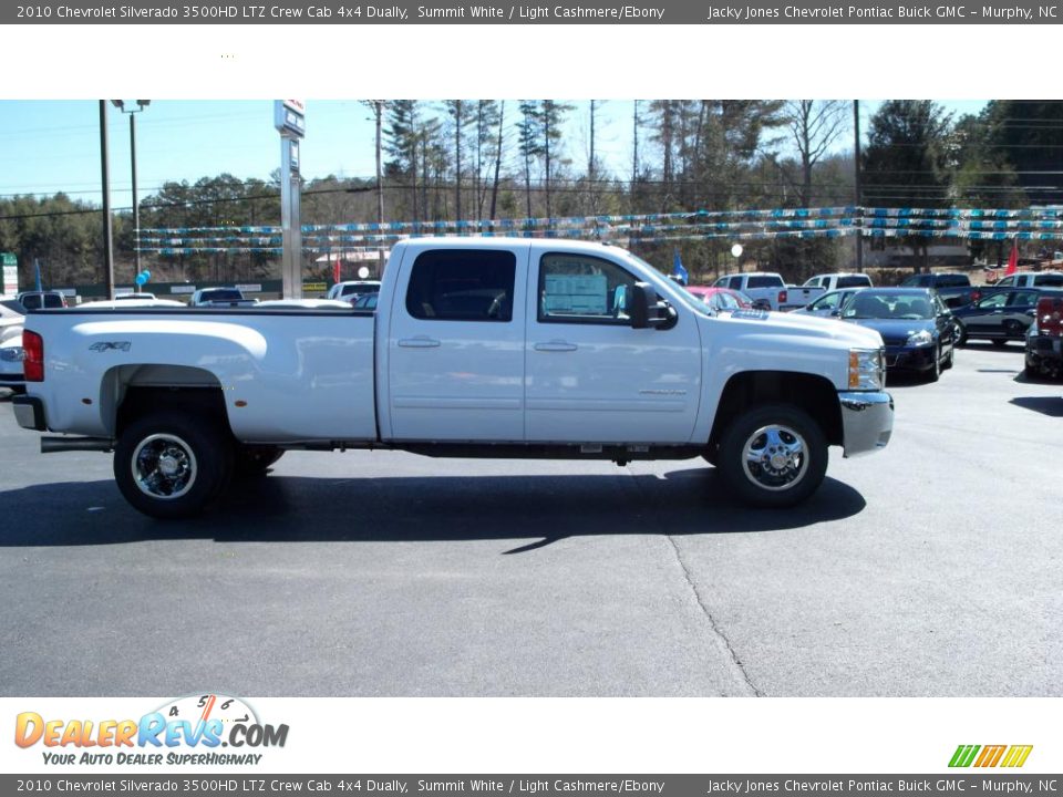 2010 Chevrolet Silverado 3500HD LTZ Crew Cab 4x4 Dually Summit White / Light Cashmere/Ebony Photo #19