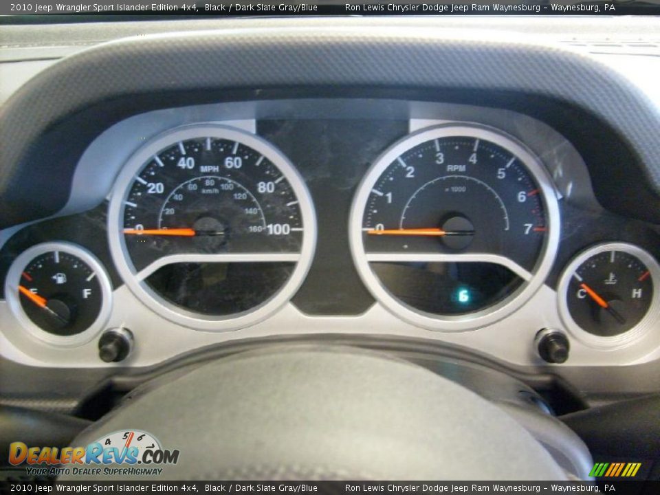 2010 Jeep Wrangler Sport Islander Edition 4x4 Black / Dark Slate Gray/Blue Photo #25