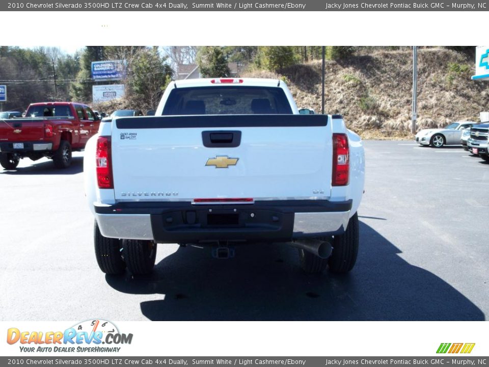 2010 Chevrolet Silverado 3500HD LTZ Crew Cab 4x4 Dually Summit White / Light Cashmere/Ebony Photo #22