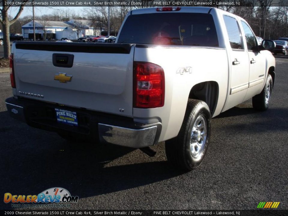 2009 Chevrolet Silverado 1500 LT Crew Cab 4x4 Silver Birch Metallic / Ebony Photo #4