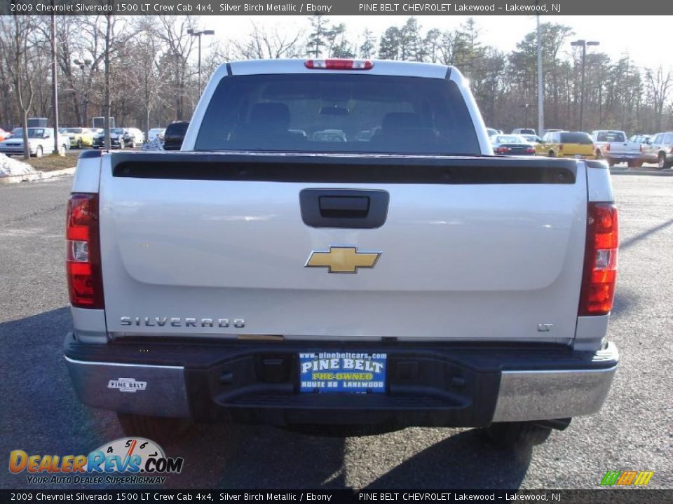 2009 Chevrolet Silverado 1500 LT Crew Cab 4x4 Silver Birch Metallic / Ebony Photo #5