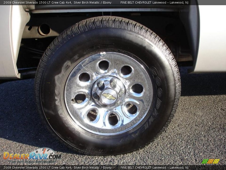 2009 Chevrolet Silverado 1500 LT Crew Cab 4x4 Silver Birch Metallic / Ebony Photo #8