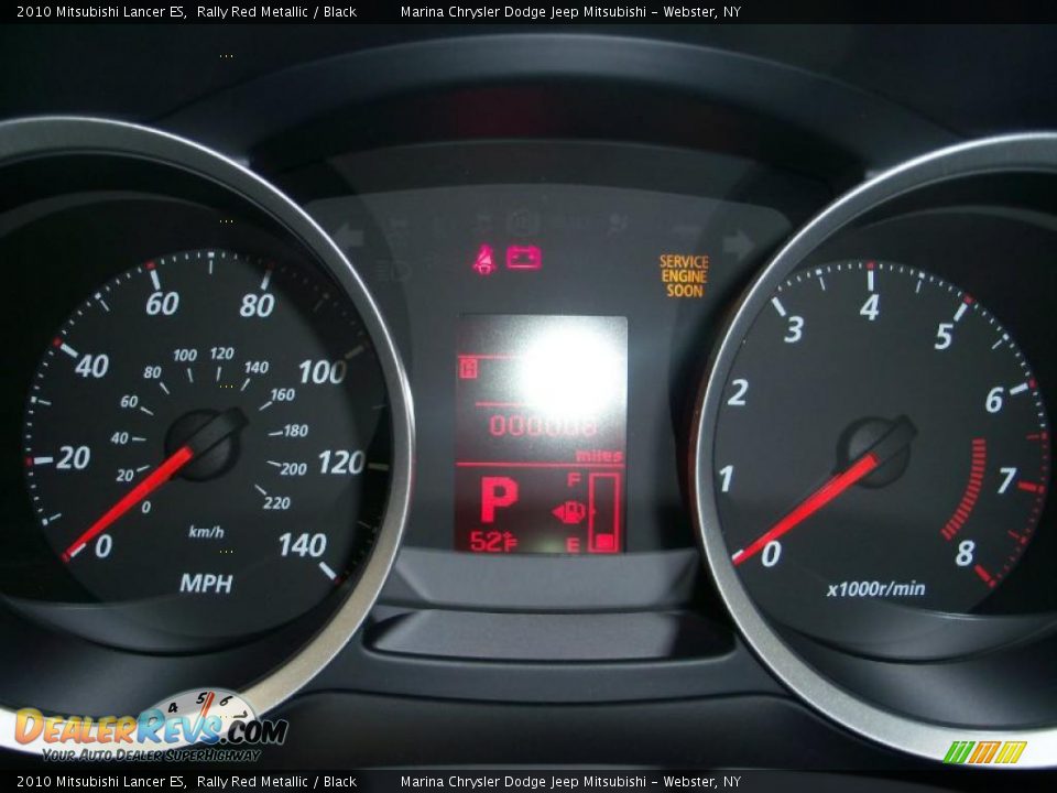 2010 Mitsubishi Lancer ES Rally Red Metallic / Black Photo #24