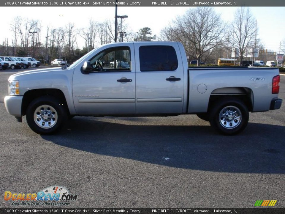 2009 Chevrolet Silverado 1500 LT Crew Cab 4x4 Silver Birch Metallic / Ebony Photo #9