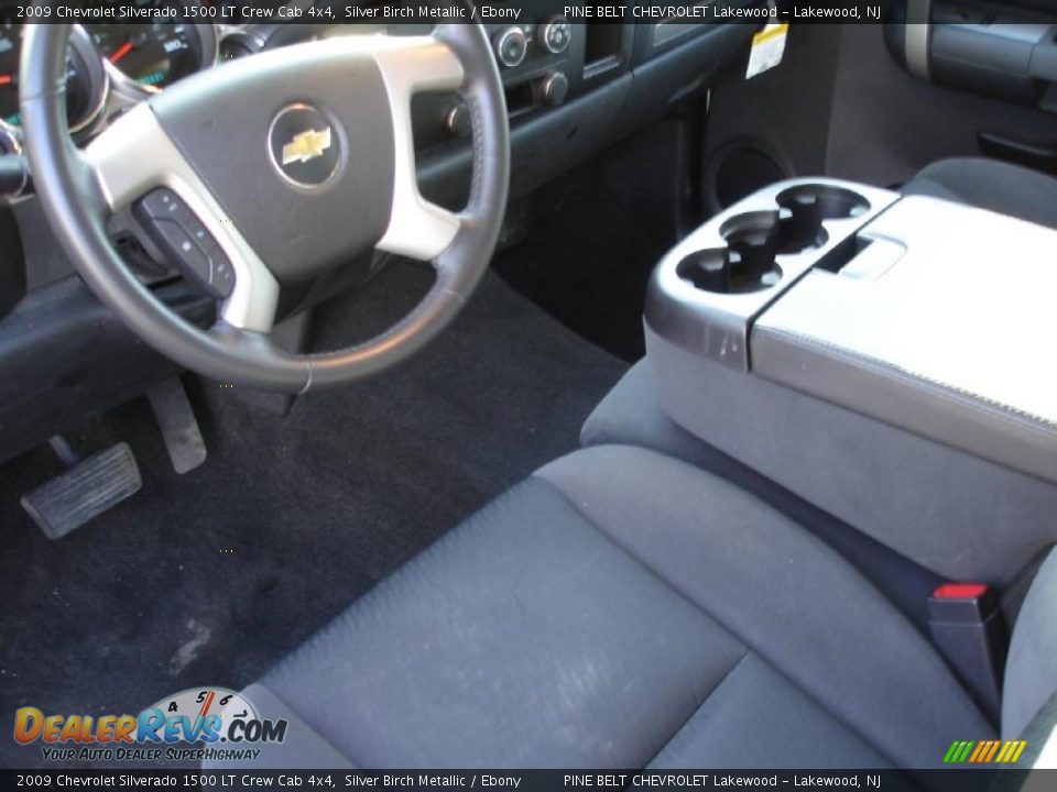 2009 Chevrolet Silverado 1500 LT Crew Cab 4x4 Silver Birch Metallic / Ebony Photo #13