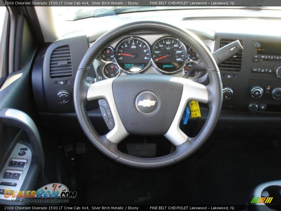 2009 Chevrolet Silverado 1500 LT Crew Cab 4x4 Silver Birch Metallic / Ebony Photo #16