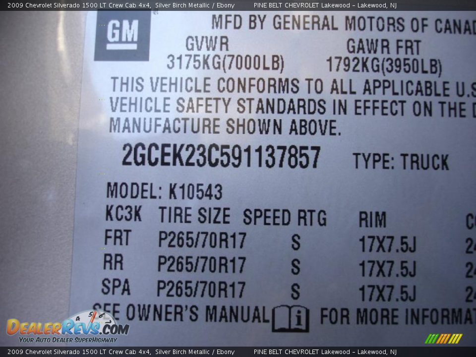 2009 Chevrolet Silverado 1500 LT Crew Cab 4x4 Silver Birch Metallic / Ebony Photo #18