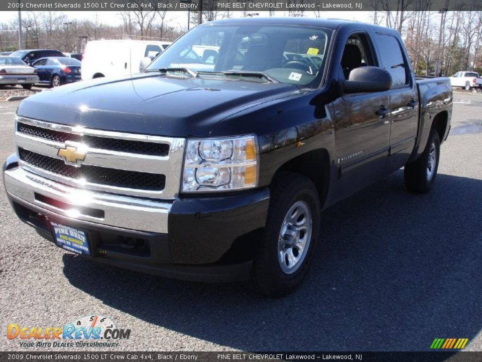 2009 Chevrolet Silverado 1500 LT Crew Cab 4x4 Black / Ebony Photo #1
