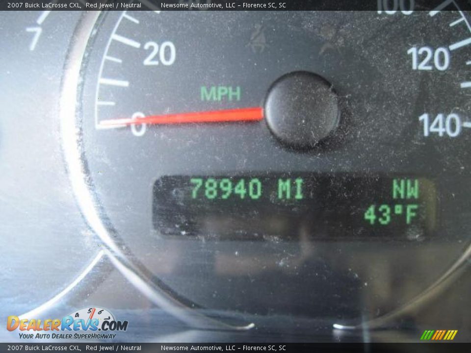 2007 Buick LaCrosse CXL Red Jewel / Neutral Photo #6