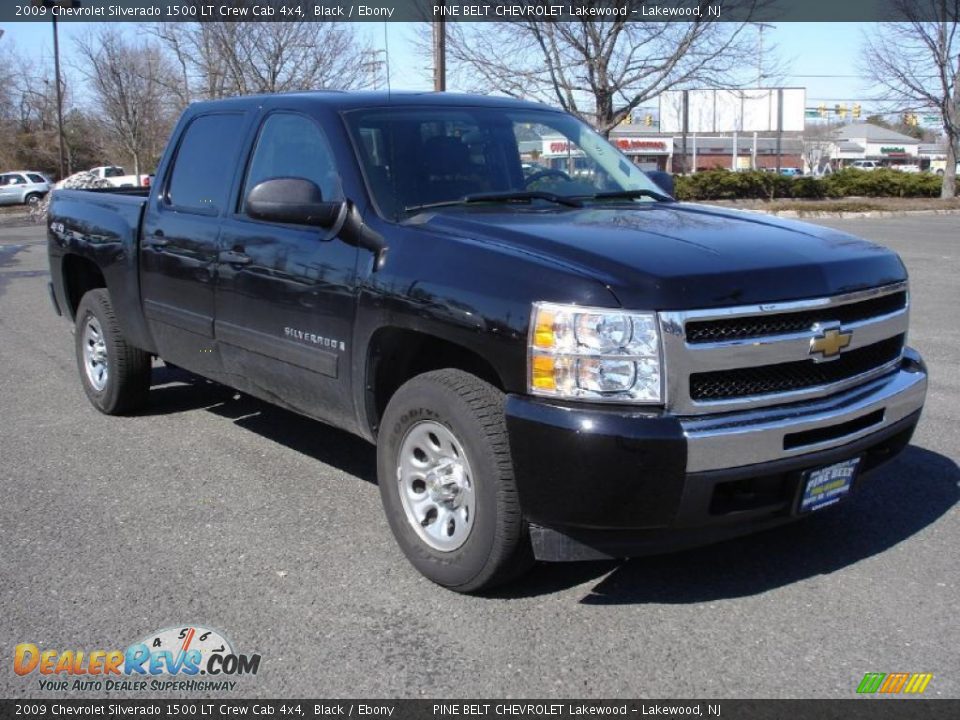 2009 Chevrolet Silverado 1500 LT Crew Cab 4x4 Black / Ebony Photo #3
