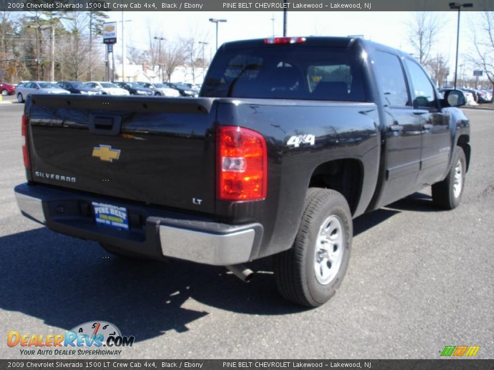 2009 Chevrolet Silverado 1500 LT Crew Cab 4x4 Black / Ebony Photo #4