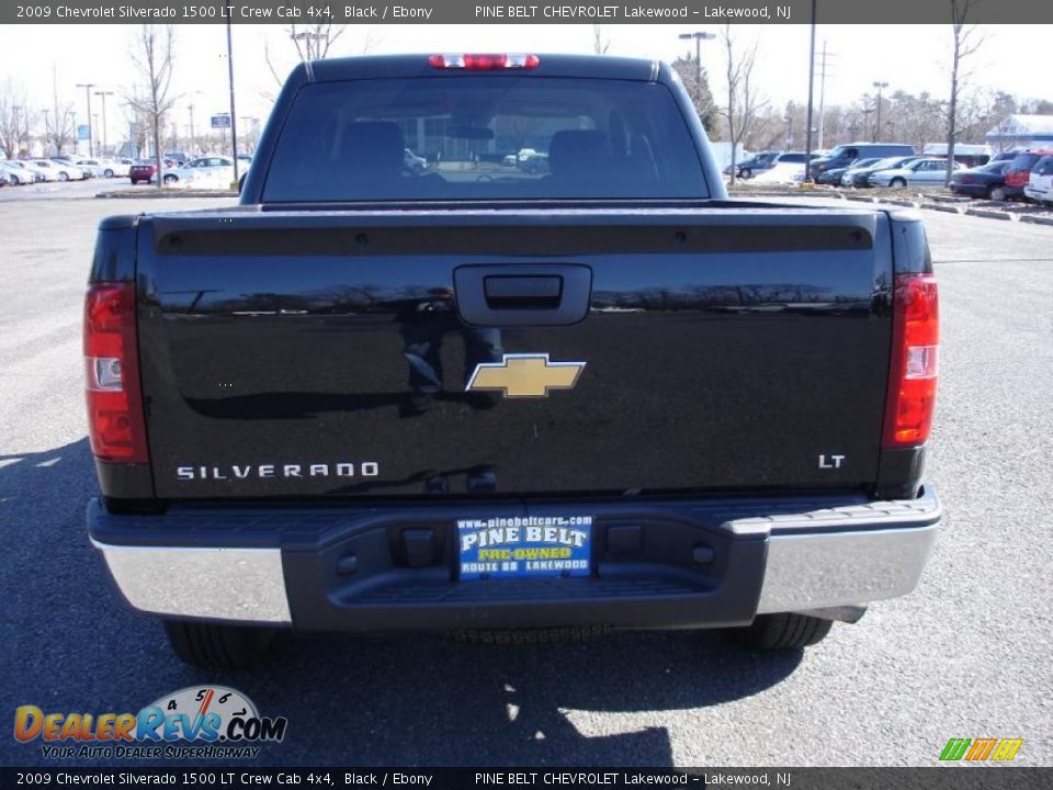 2009 Chevrolet Silverado 1500 LT Crew Cab 4x4 Black / Ebony Photo #5