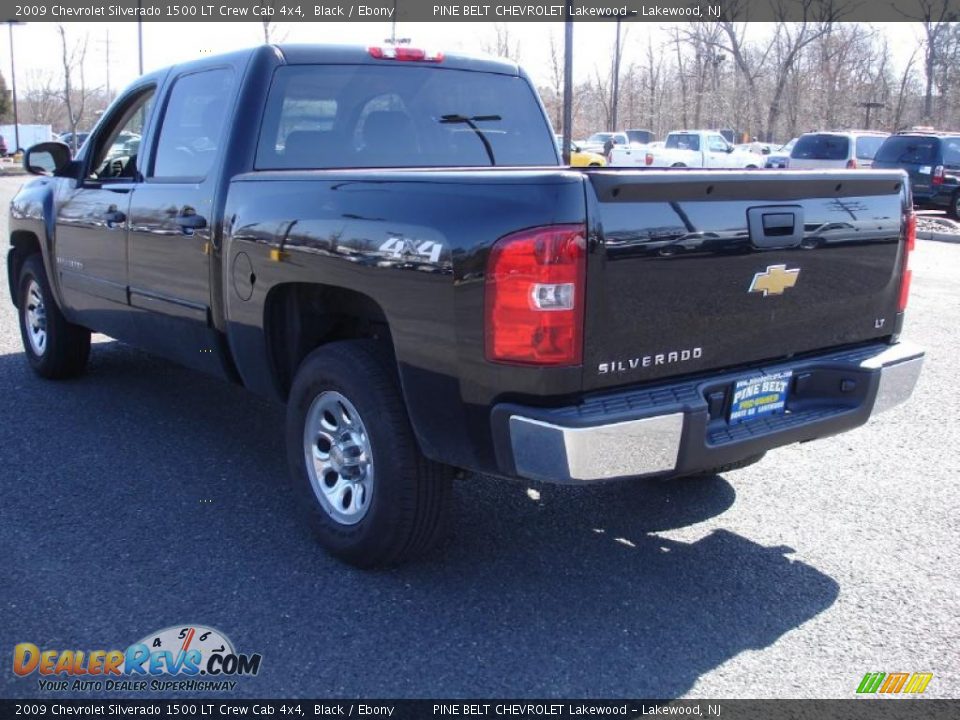2009 Chevrolet Silverado 1500 LT Crew Cab 4x4 Black / Ebony Photo #6