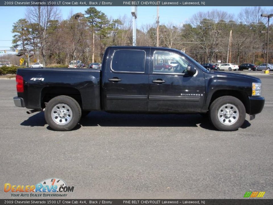 2009 Chevrolet Silverado 1500 LT Crew Cab 4x4 Black / Ebony Photo #7