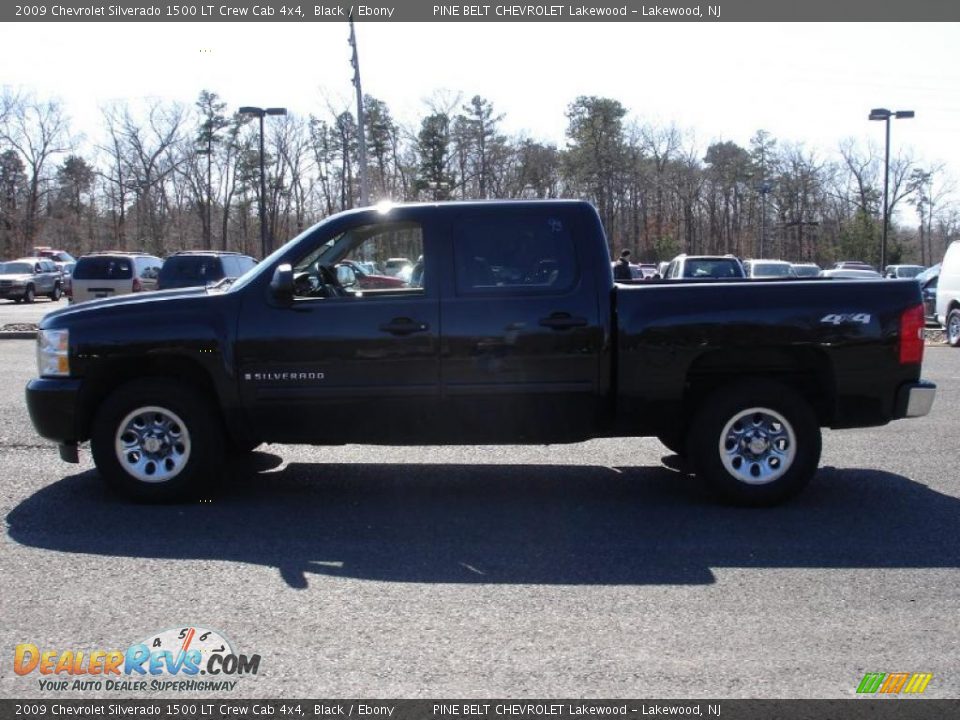 2009 Chevrolet Silverado 1500 LT Crew Cab 4x4 Black / Ebony Photo #9