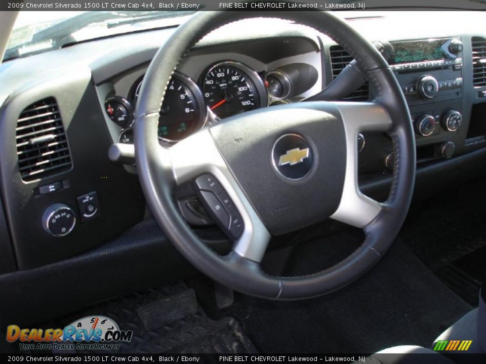2009 Chevrolet Silverado 1500 LT Crew Cab 4x4 Black / Ebony Photo #12