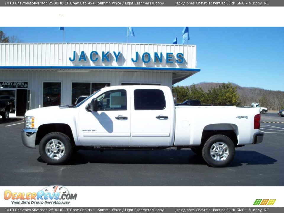 2010 Chevrolet Silverado 2500HD LT Crew Cab 4x4 Summit White / Light Cashmere/Ebony Photo #1
