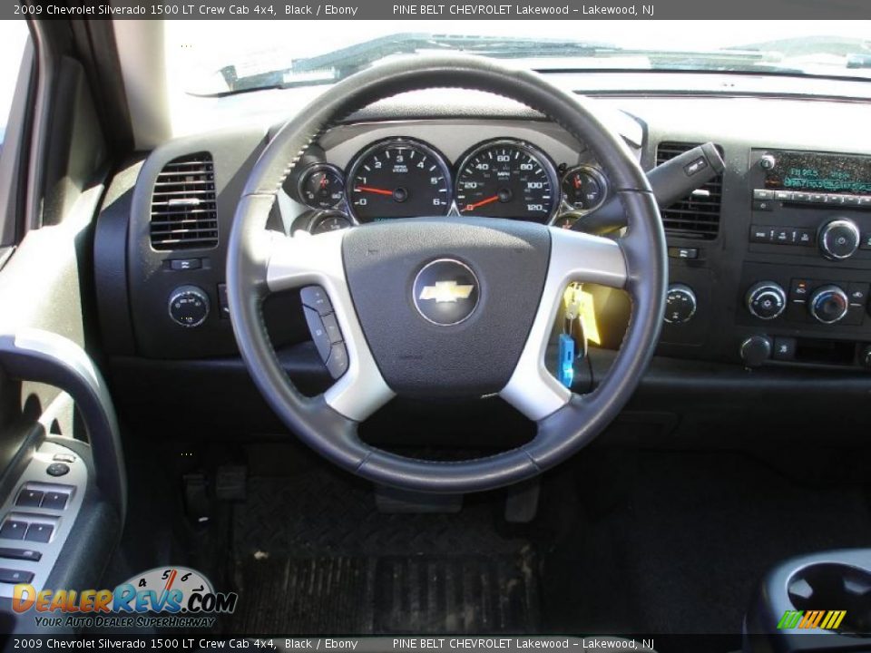 2009 Chevrolet Silverado 1500 LT Crew Cab 4x4 Black / Ebony Photo #15