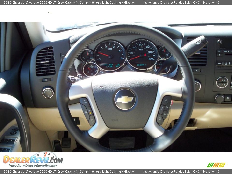 2010 Chevrolet Silverado 2500HD LT Crew Cab 4x4 Summit White / Light Cashmere/Ebony Photo #10