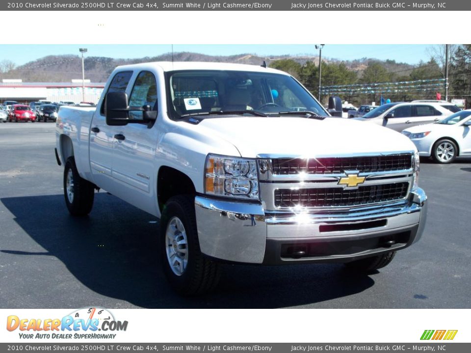 2010 Chevrolet Silverado 2500HD LT Crew Cab 4x4 Summit White / Light Cashmere/Ebony Photo #16