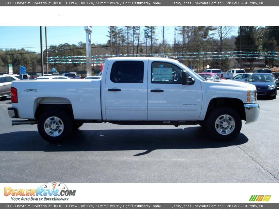 2010 Chevrolet Silverado 2500HD LT Crew Cab 4x4 Summit White / Light Cashmere/Ebony Photo #17