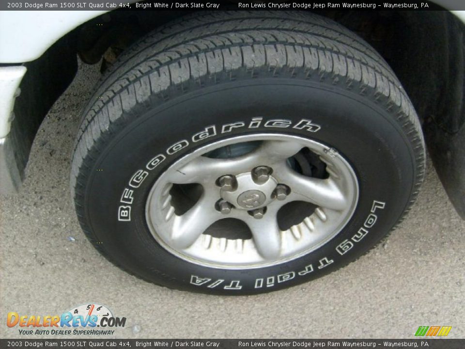 2003 Dodge Ram 1500 SLT Quad Cab 4x4 Bright White / Dark Slate Gray Photo #8