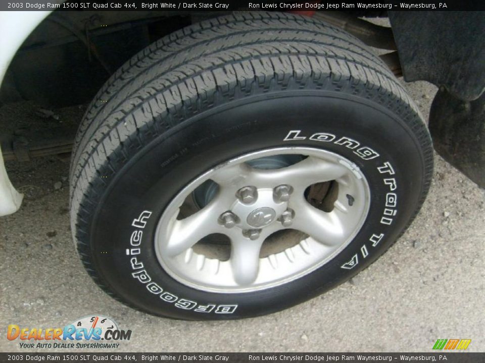 2003 Dodge Ram 1500 SLT Quad Cab 4x4 Bright White / Dark Slate Gray Photo #16