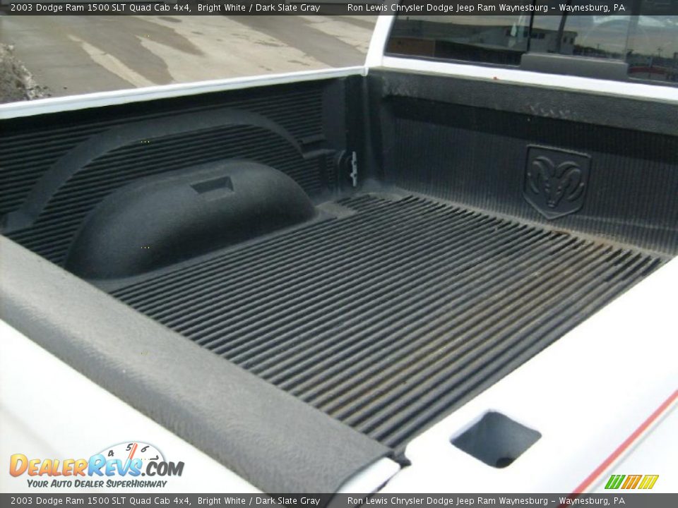 2003 Dodge Ram 1500 SLT Quad Cab 4x4 Bright White / Dark Slate Gray Photo #17