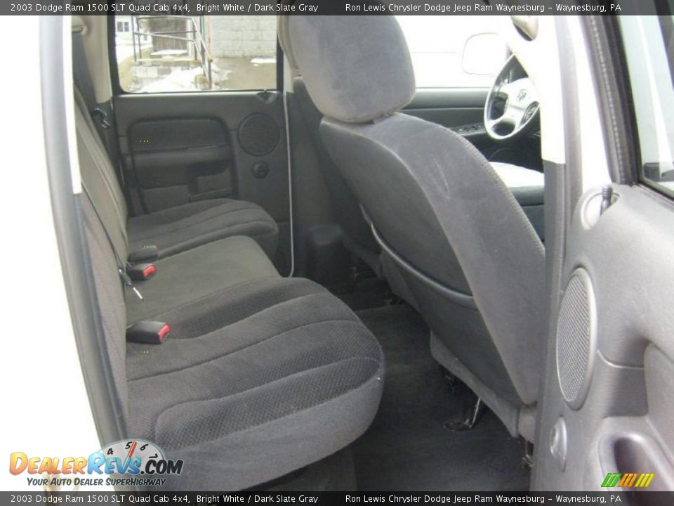2003 Dodge Ram 1500 SLT Quad Cab 4x4 Bright White / Dark Slate Gray Photo #19