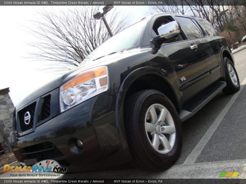 2009 Nissan Armada SE 4WD Timberline Green Metallic / Almond Photo #1
