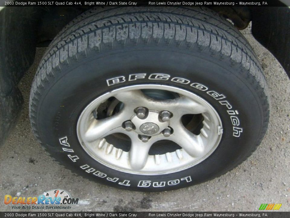 2003 Dodge Ram 1500 SLT Quad Cab 4x4 Bright White / Dark Slate Gray Photo #22