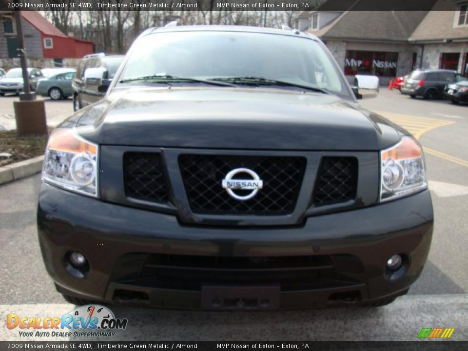 2009 Nissan Armada SE 4WD Timberline Green Metallic / Almond Photo #3