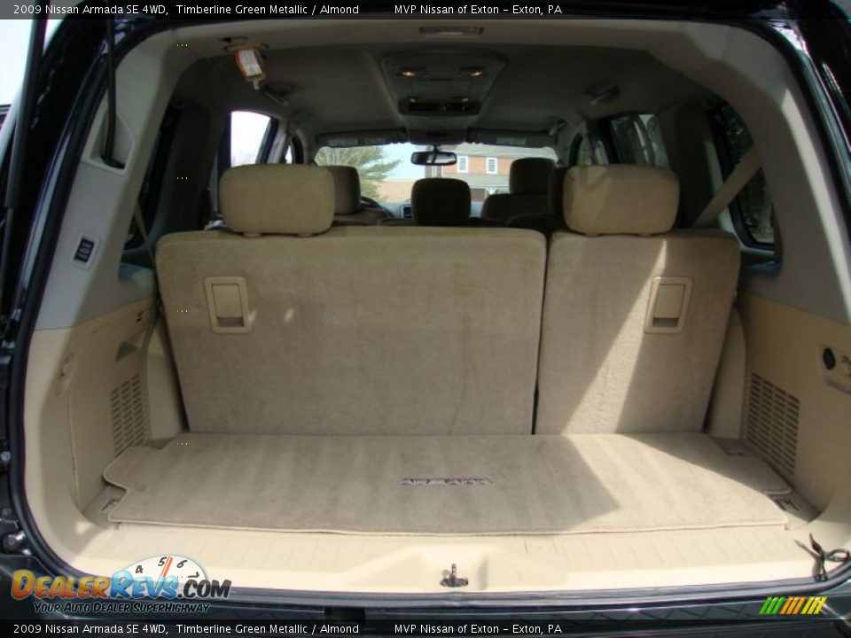 2009 Nissan Armada SE 4WD Timberline Green Metallic / Almond Photo #11