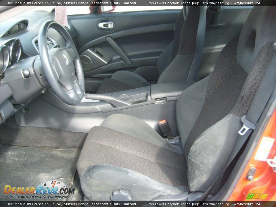 2006 Mitsubishi Eclipse GS Coupe Sunset Orange Pearlescent / Dark Charcoal Photo #9