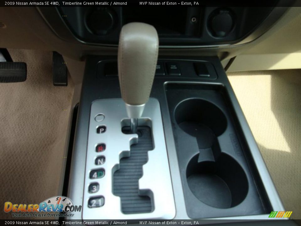 2009 Nissan Armada SE 4WD Timberline Green Metallic / Almond Photo #15