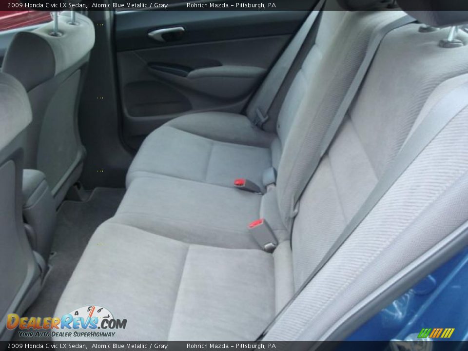 2009 Honda Civic LX Sedan Atomic Blue Metallic / Gray Photo #11