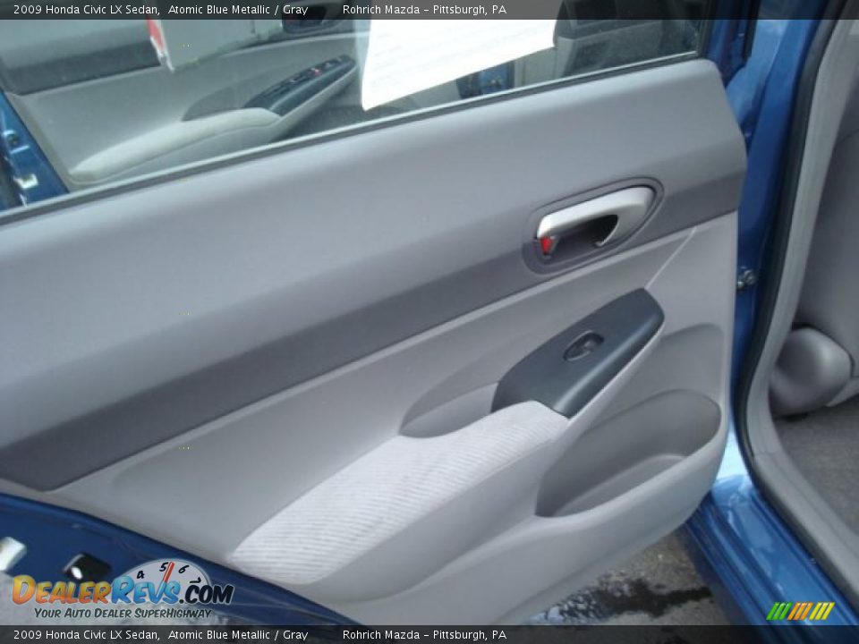 2009 Honda Civic LX Sedan Atomic Blue Metallic / Gray Photo #13