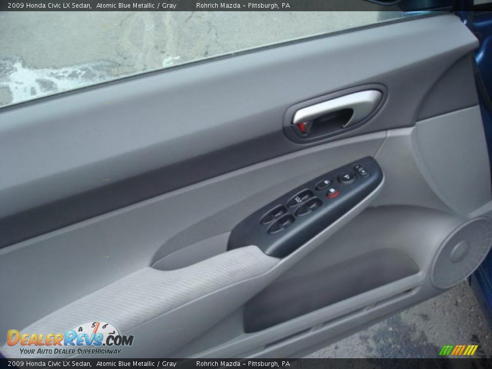 2009 Honda Civic LX Sedan Atomic Blue Metallic / Gray Photo #14