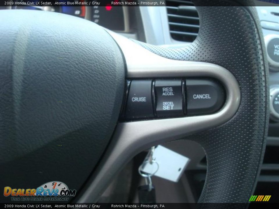 2009 Honda Civic LX Sedan Atomic Blue Metallic / Gray Photo #17