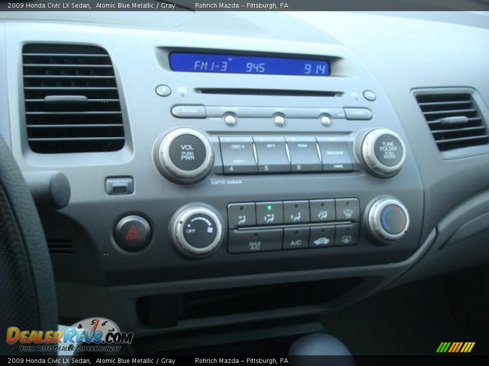 2009 Honda Civic LX Sedan Atomic Blue Metallic / Gray Photo #18
