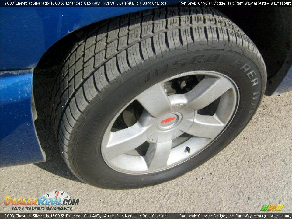 2003 Chevrolet Silverado 1500 SS Extended Cab AWD Arrival Blue Metallic / Dark Charcoal Photo #8