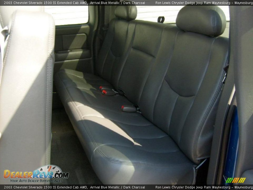 2003 Chevrolet Silverado 1500 SS Extended Cab AWD Arrival Blue Metallic / Dark Charcoal Photo #12