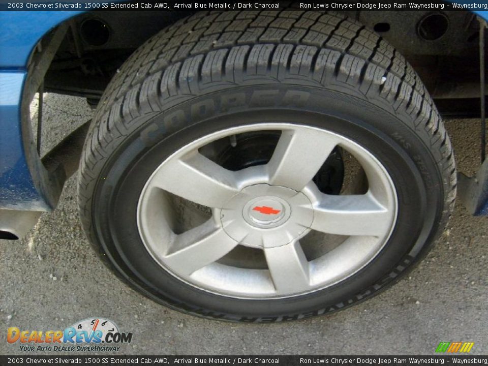 2003 Chevrolet Silverado 1500 SS Extended Cab AWD Arrival Blue Metallic / Dark Charcoal Photo #16