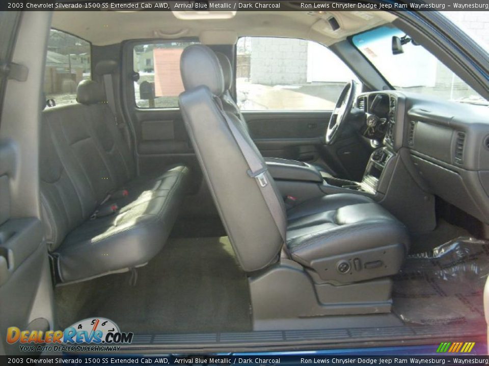 2003 Chevrolet Silverado 1500 SS Extended Cab AWD Arrival Blue Metallic / Dark Charcoal Photo #17