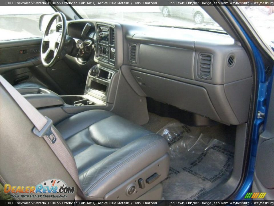 2003 Chevrolet Silverado 1500 SS Extended Cab AWD Arrival Blue Metallic / Dark Charcoal Photo #19