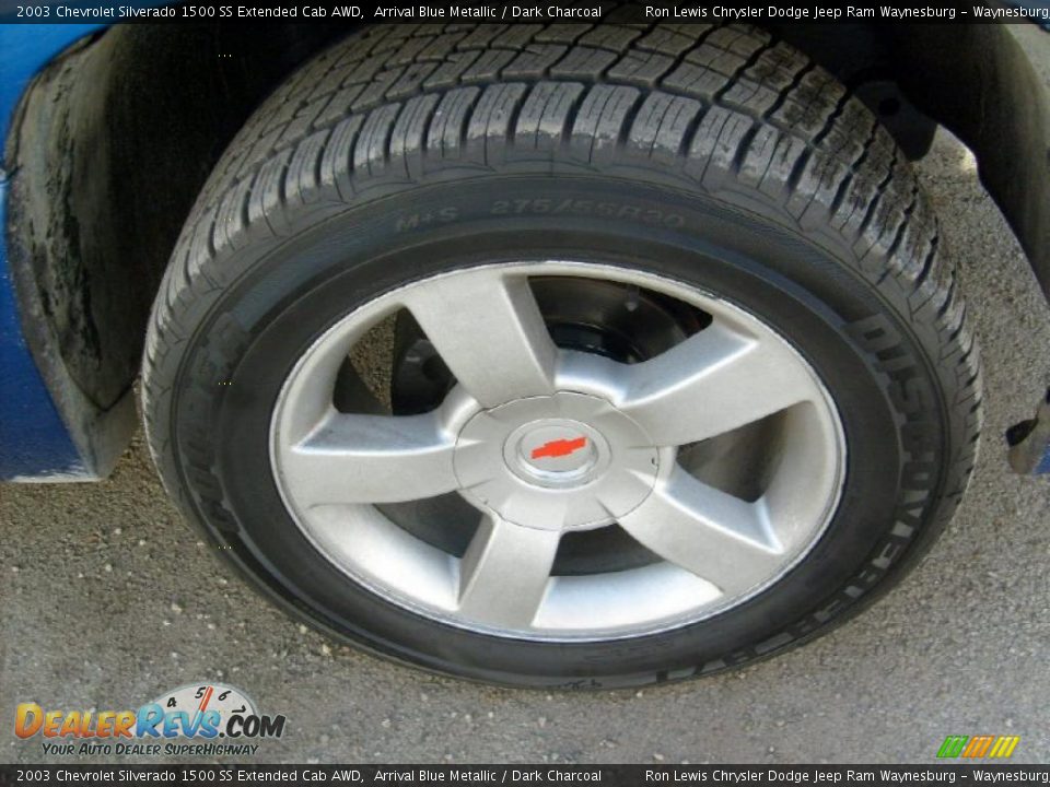 2003 Chevrolet Silverado 1500 SS Extended Cab AWD Arrival Blue Metallic / Dark Charcoal Photo #21