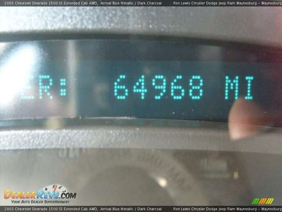 2003 Chevrolet Silverado 1500 SS Extended Cab AWD Arrival Blue Metallic / Dark Charcoal Photo #25