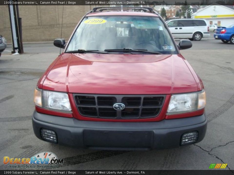1999 Subaru Forester L Canyon Red Pearl / Beige Photo #6